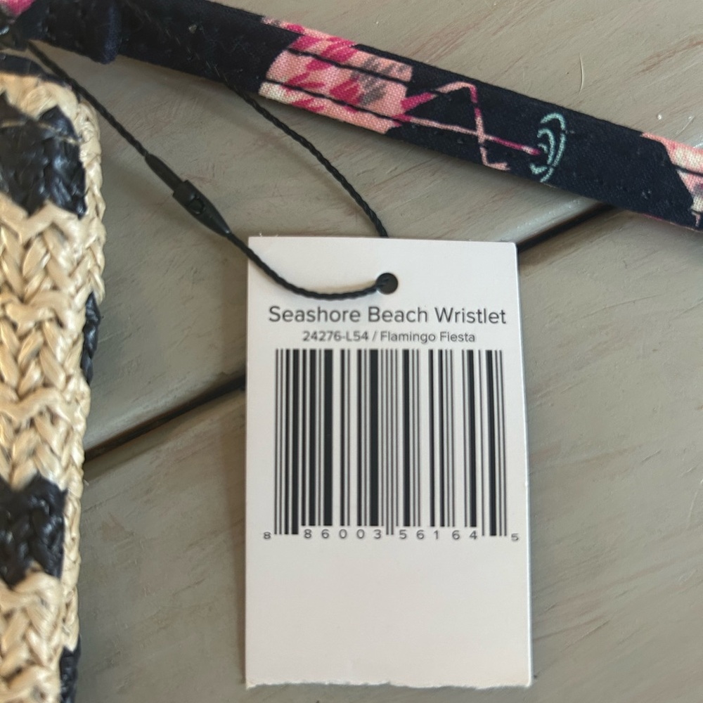 Vera Bradley Seashore Beach Wristlet Flamingo Fiesta NWT - Picture 2 of 5